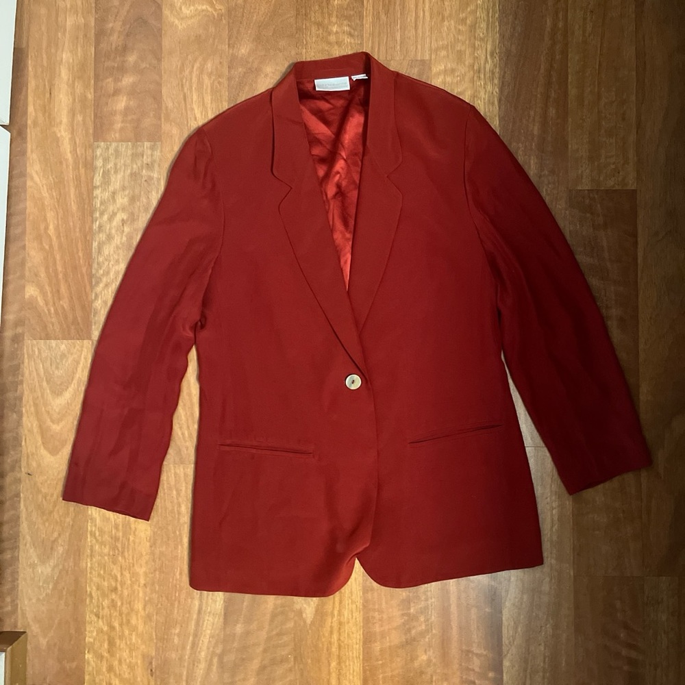 Vintage Liz Claiborne Silk Blazer in 10 Petite